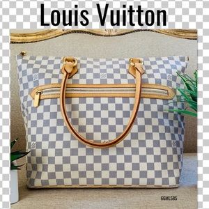 Louis Vuitton Tote Bag Saleya GM Daniel Azur White
